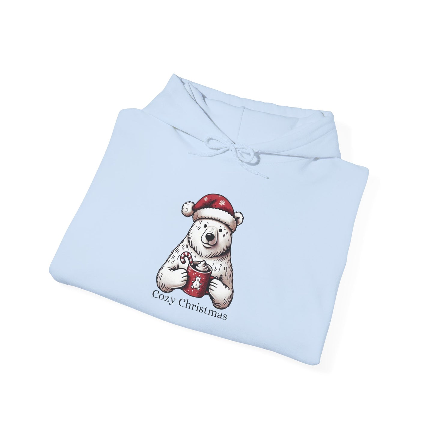 'Cozy Christmas' Polar Bear Hoodie | Holiday Den Edition