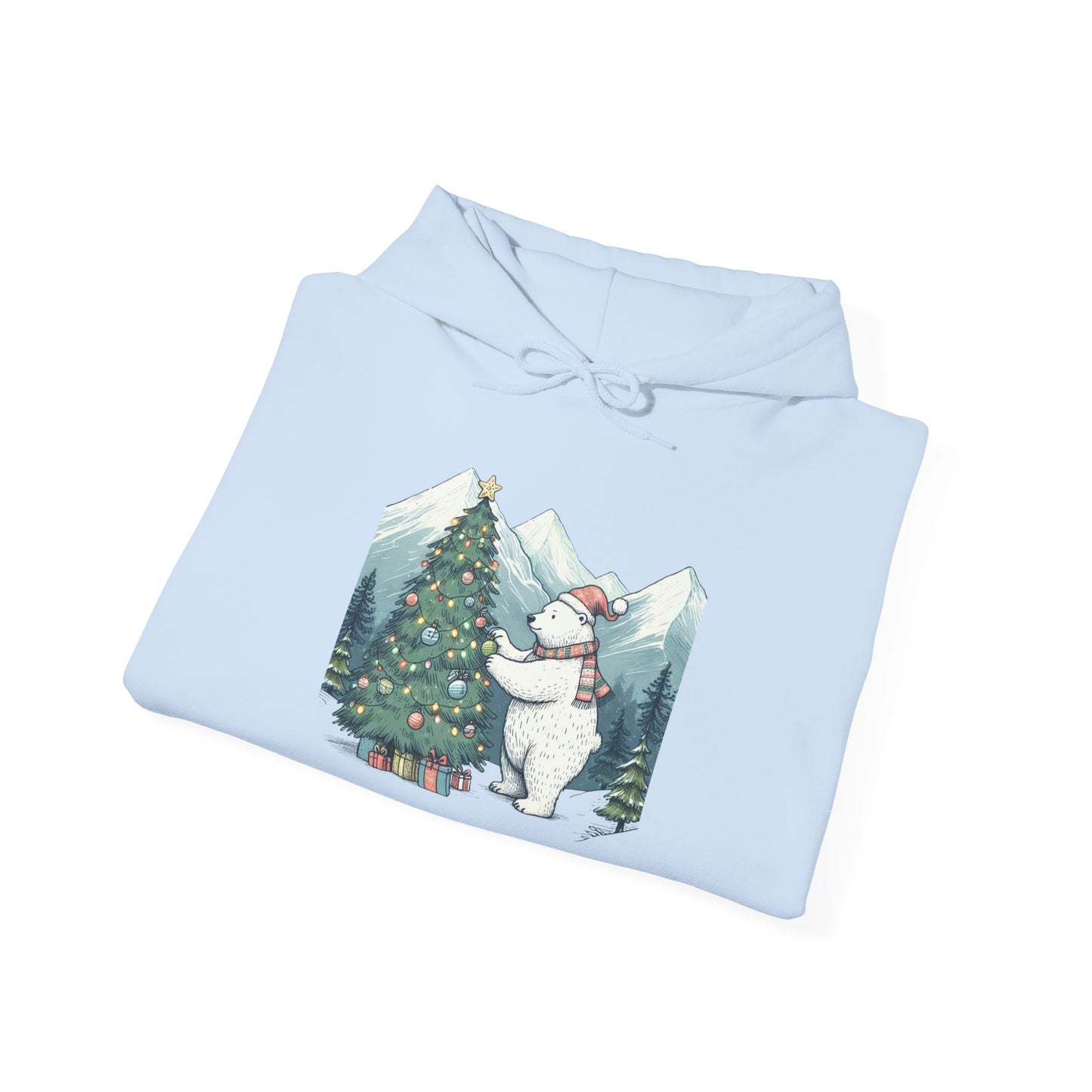 Tree Trimming Bear Hoodie | Polar Den Edition