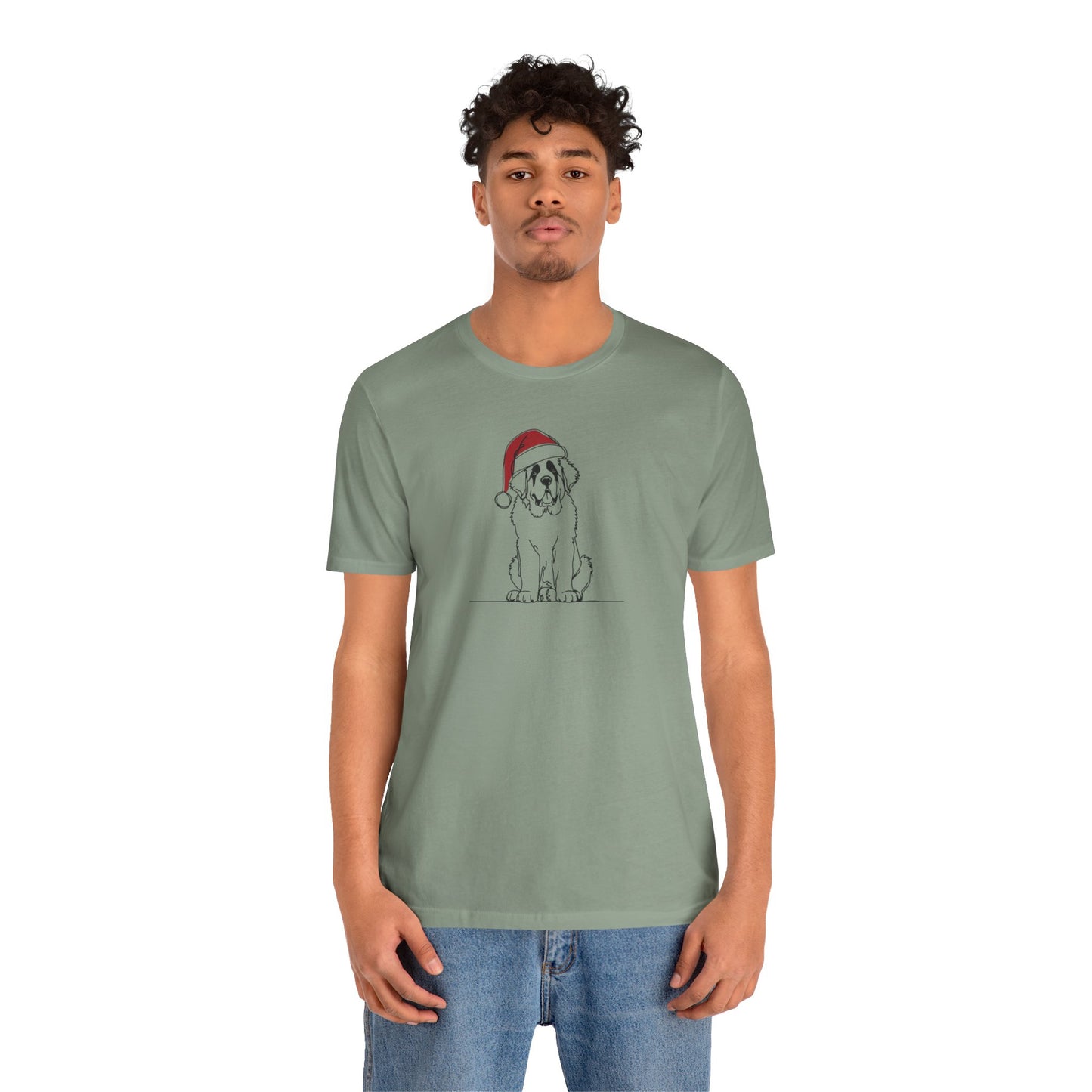 "Santa Bernard" Holiday Sketch Tee | Holiday Den