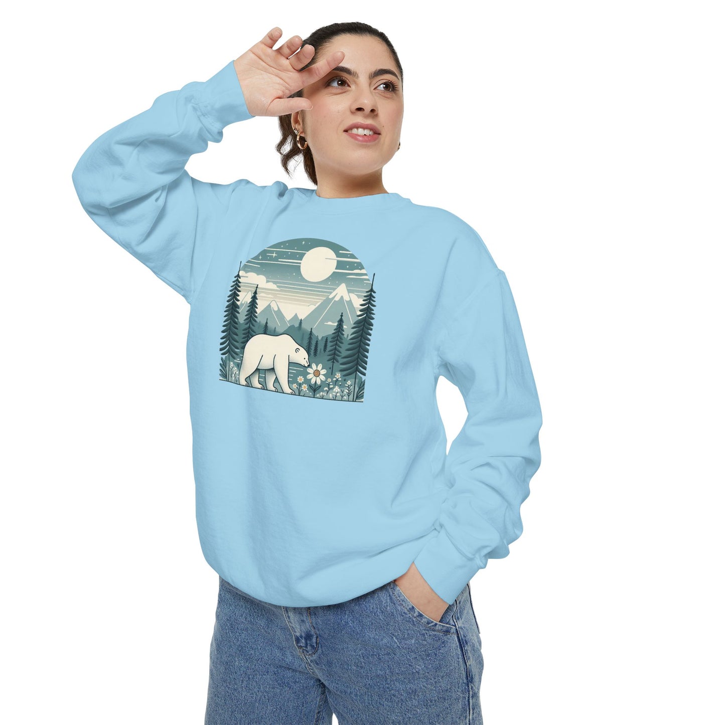 Solstice Polar Bear Comfort Colors Sweatshirt