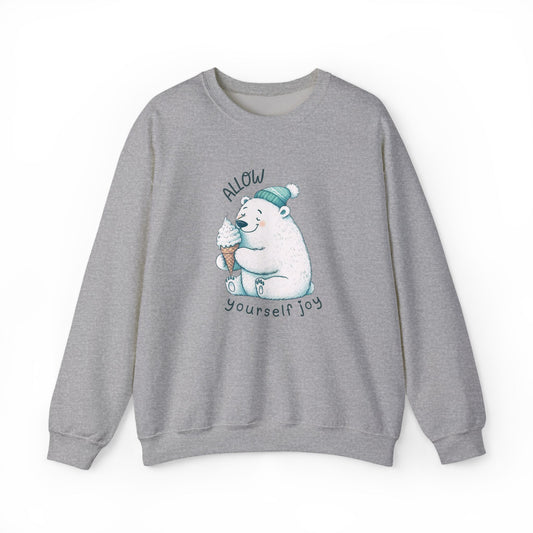 Allow Yourself Joy Polar Bear Sweatshirt