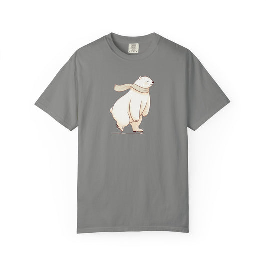 Polar Bear Skating Comfort Colors Tee