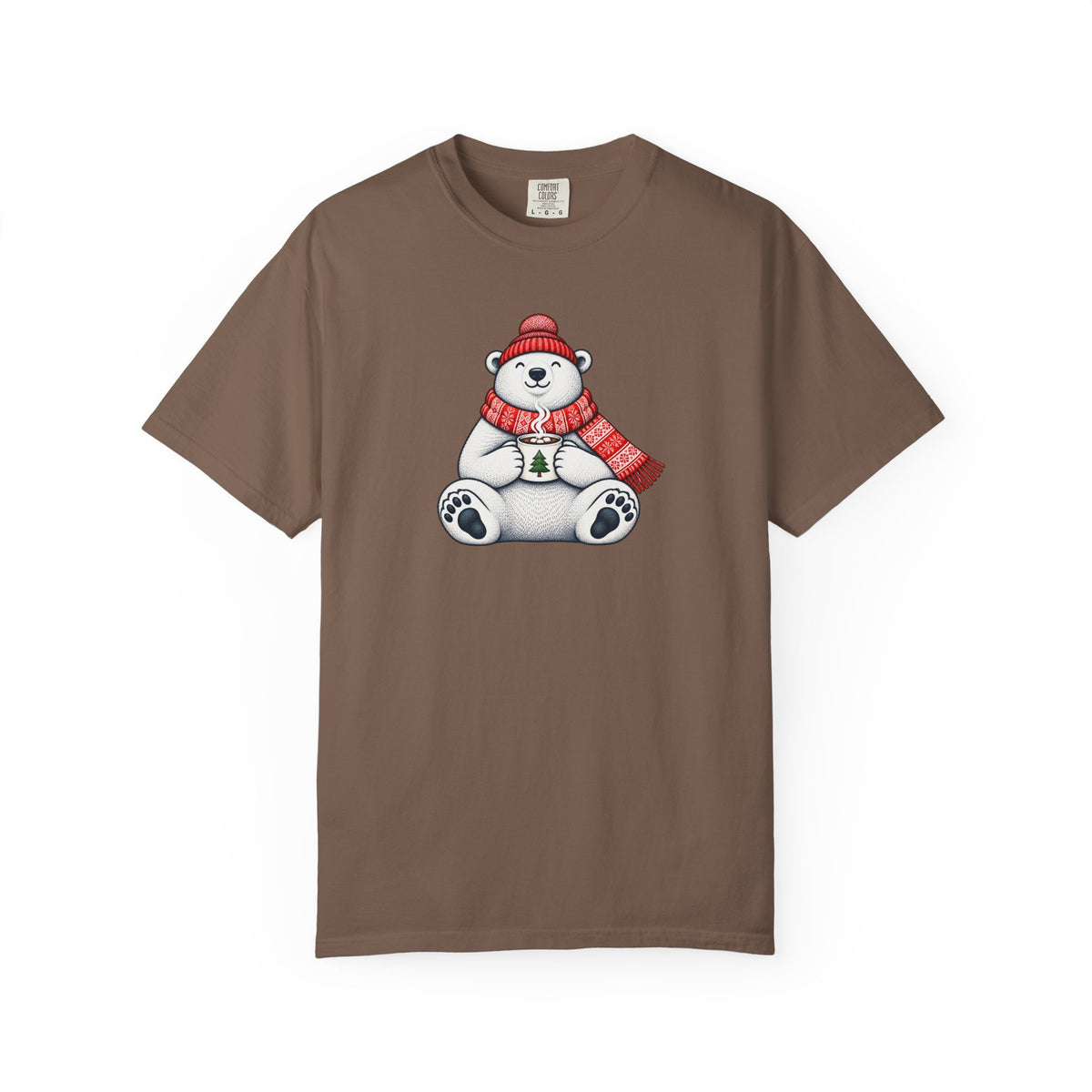 Cozy Cocoa Polar Bear Comfort Colors Tee