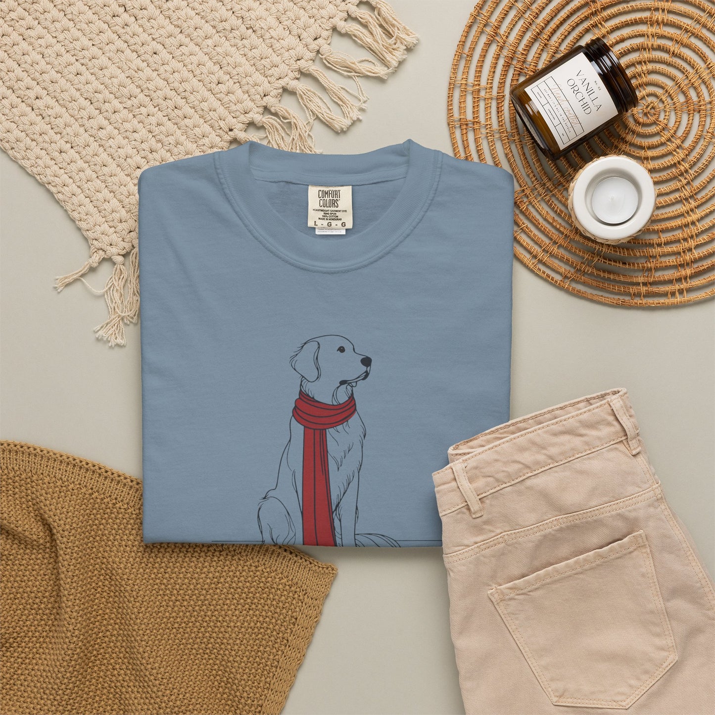 Minimalist Winter Dog Comfort Colors Tee