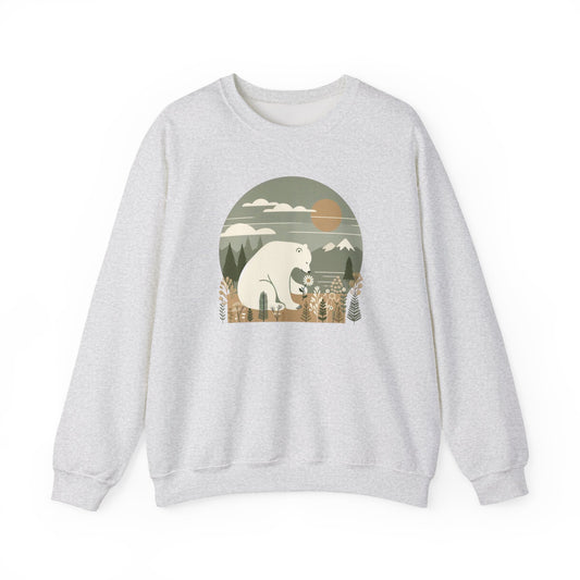 Polar Bear and Daisy Midweight Sweatshirt | Polar Den Edition