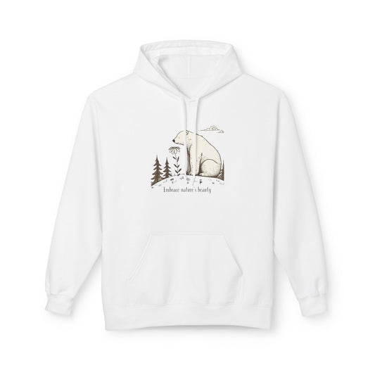 Polar Bear Nature Hoodie | Midweight Unisex Hoodie