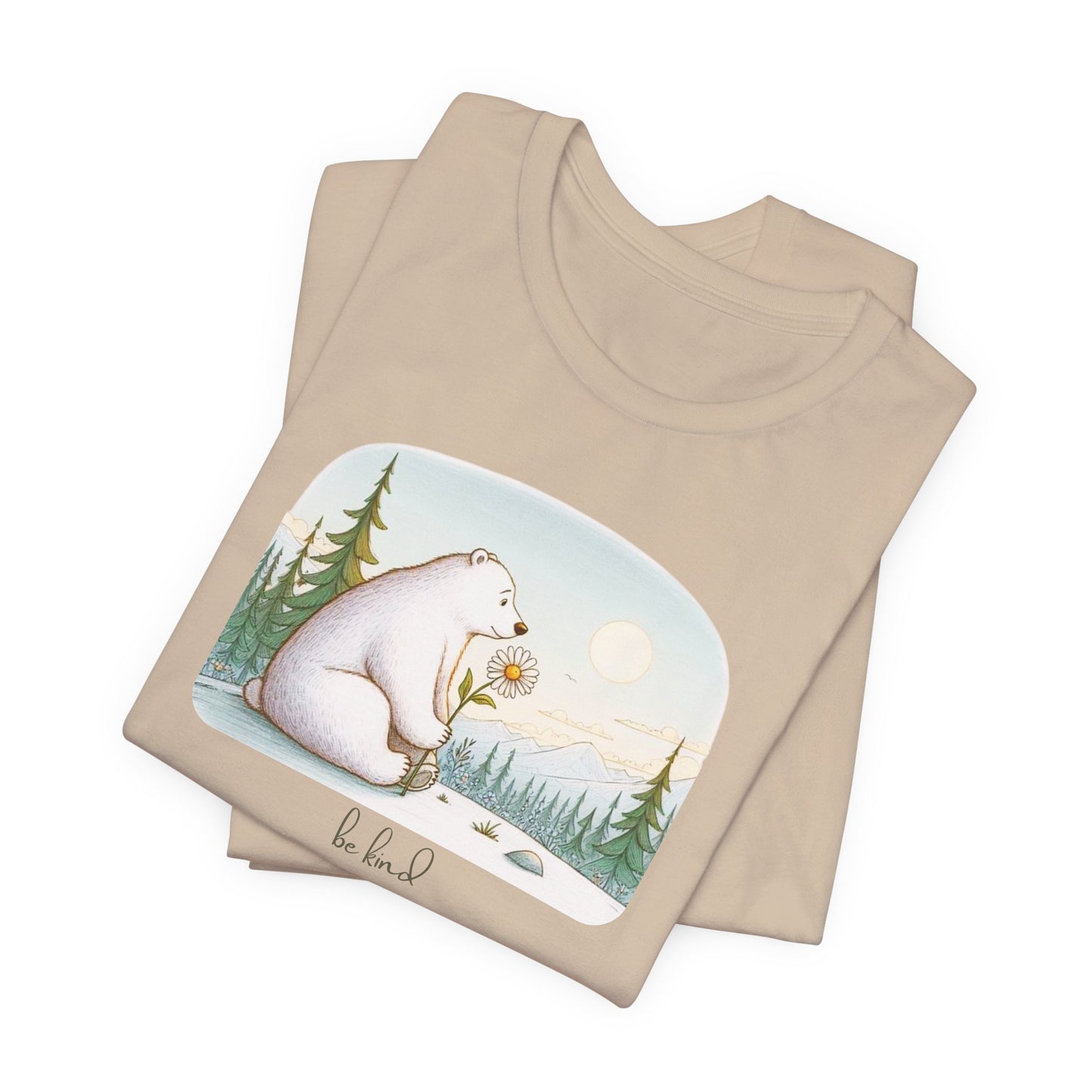 Be Kind Polar Bear Tee | Storybook Landscape Edition