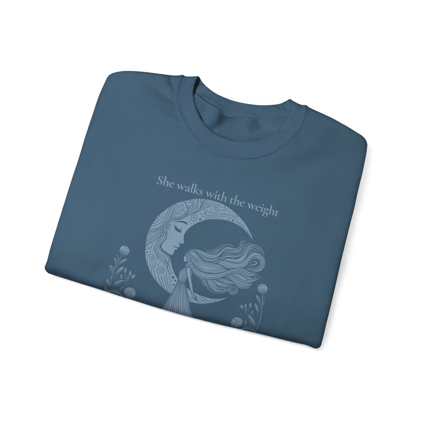 The Weight of Silence Celestial Art Sweatshirt | Mystic Den