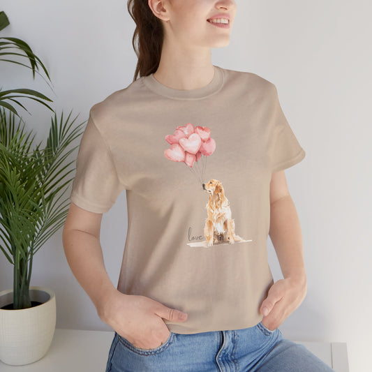 Golden Love Tee | Watercolor Heart Balloon Edition