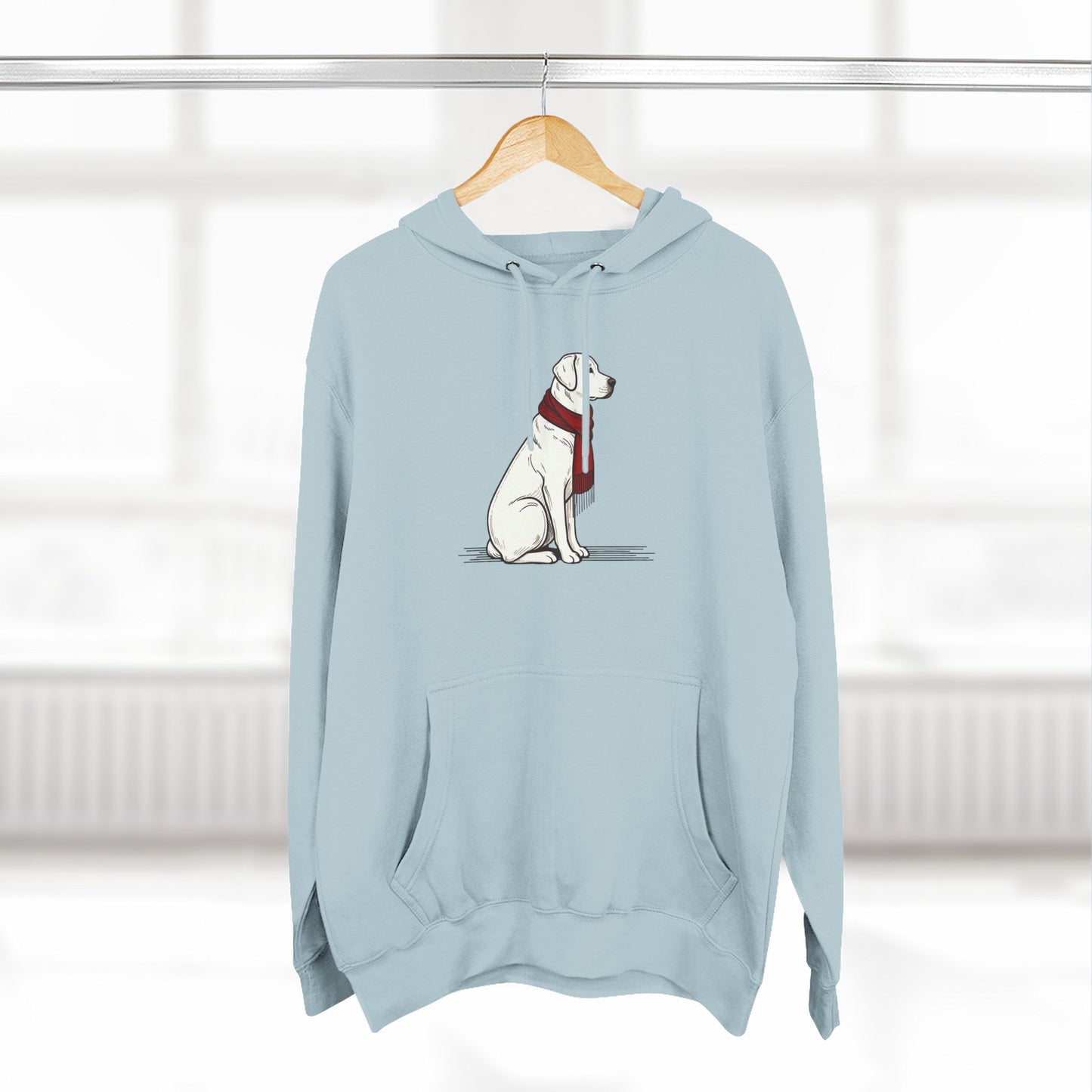 Red Scarf Dog Hoodie
