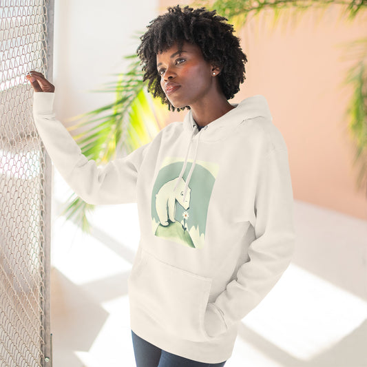 Polar Bear Wildflower Hoodie