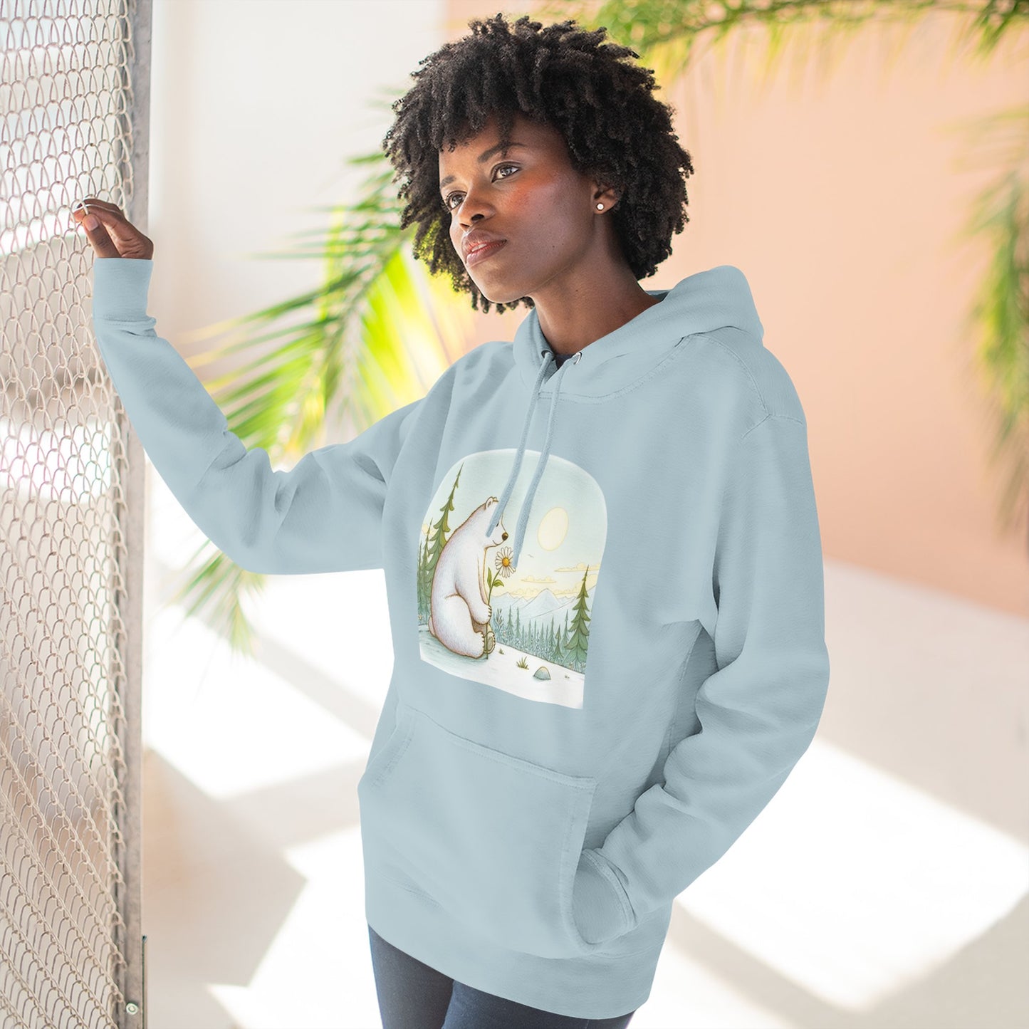 Polar Bear Mountain View Meadow Hoodie