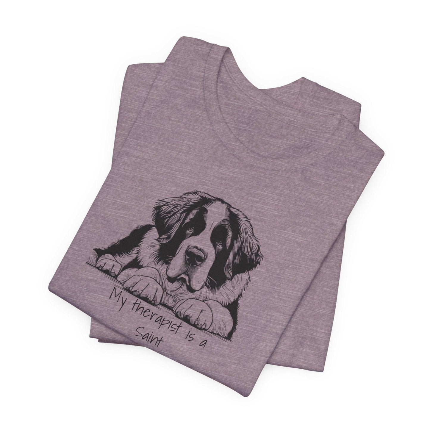 Funny Saint Bernard Dog Lover Tee.