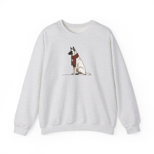 Belgian Malinois Scarf Premium Sweatshirt | Cozy Den Edition