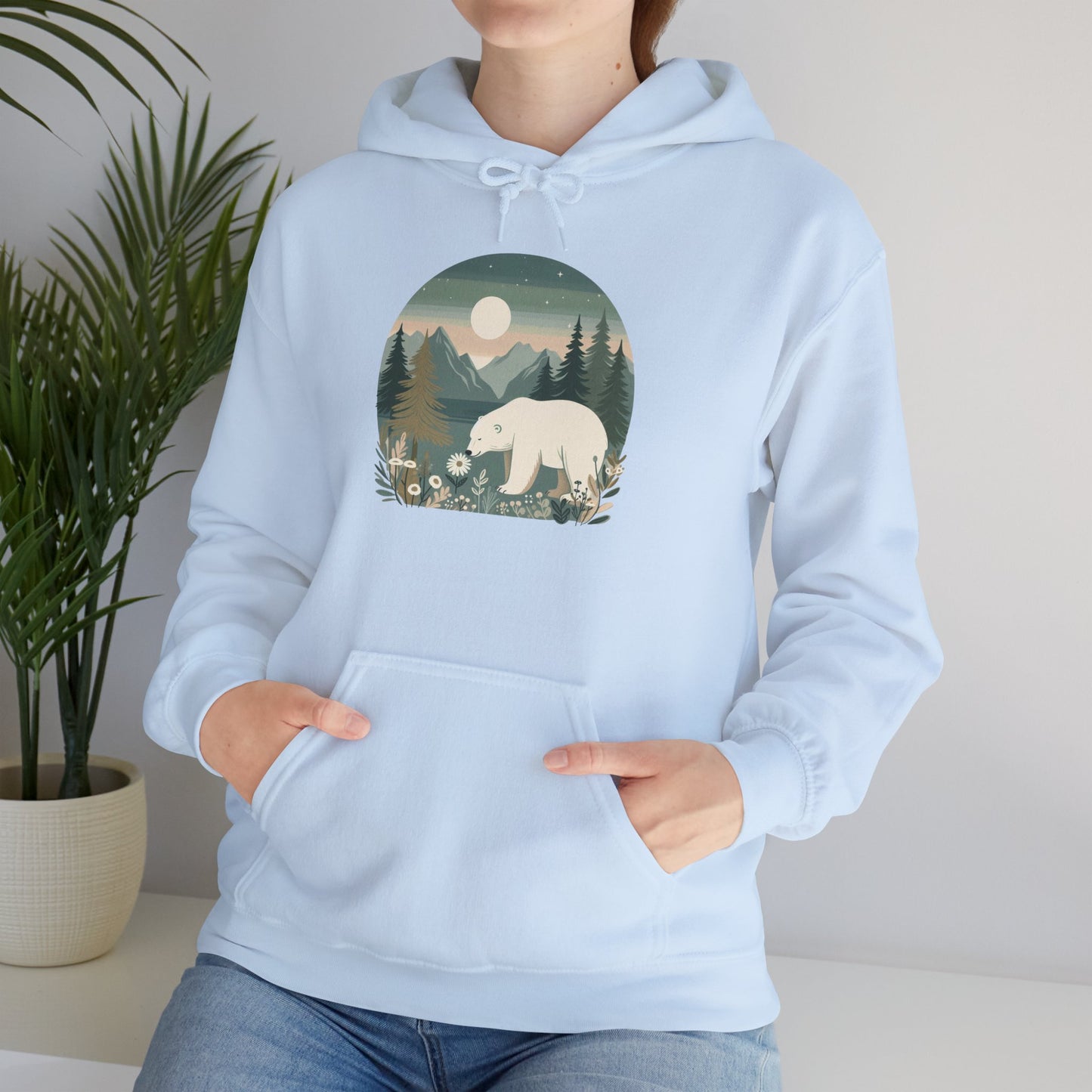 Moonlight Polar Bear Hoodie | Polar Den Edition