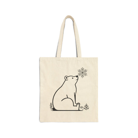 Snowflake Bear Double-Sided Heritage Tote | Polar Den
