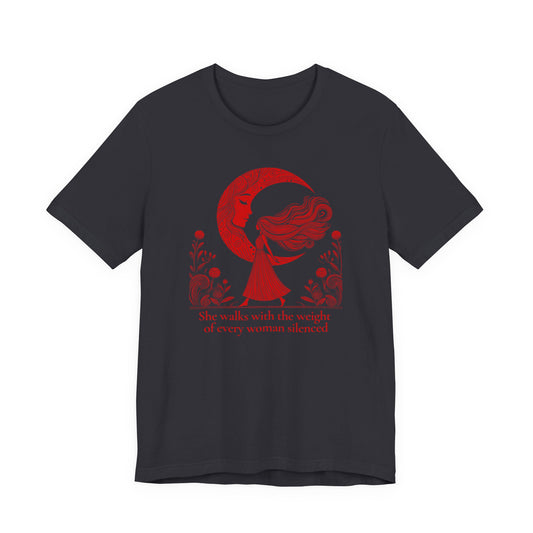 The Weight of Silence Celestial Art T-Shirt | Storybook Den