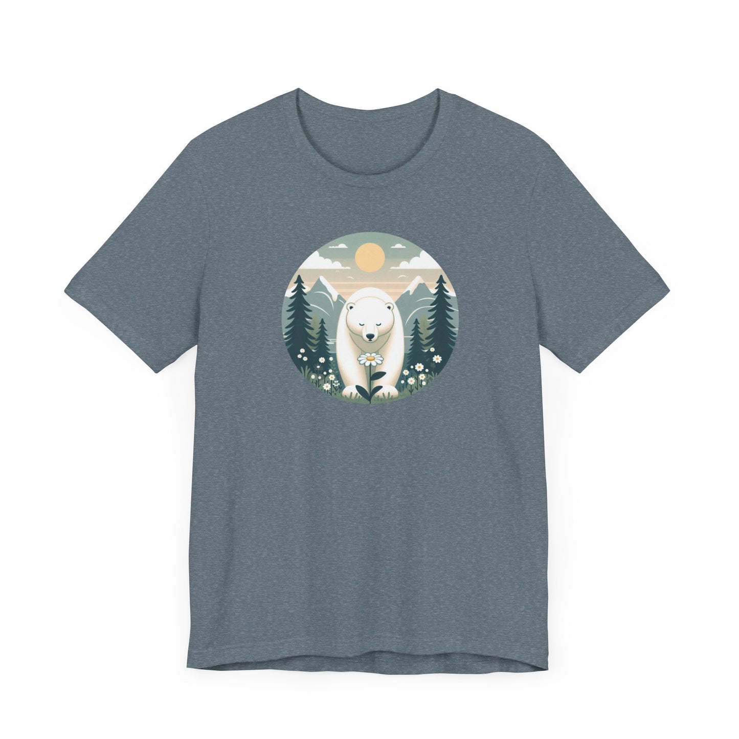 Polar Bear Tee - Cozy Nature-Inspired T-Shirt for Animal Lovers.