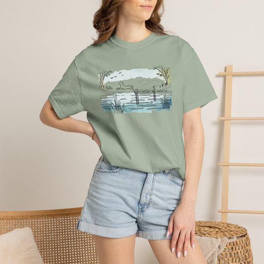Lake Leap Dog Tee