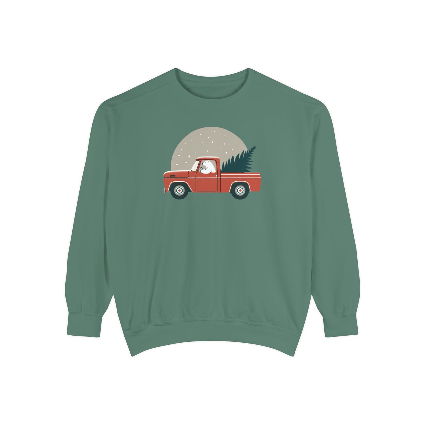 Vintage Winter Truck Comfort Colors Sweatshirt