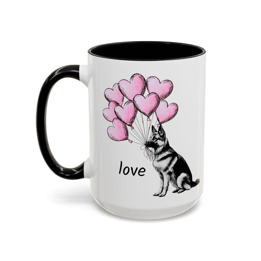 German Shepherd Love Balloon Mug