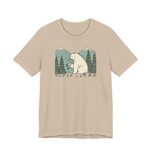 The Gentle Observer Polar Bear Art Tee | Polar Den