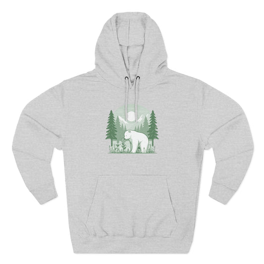 Polar Bear Forest Bloom Hoodie