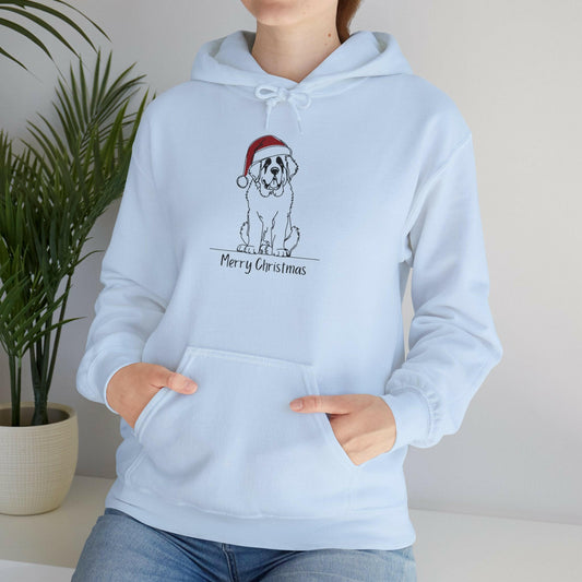 Merry Christmas Saint Bernard Hoodie.