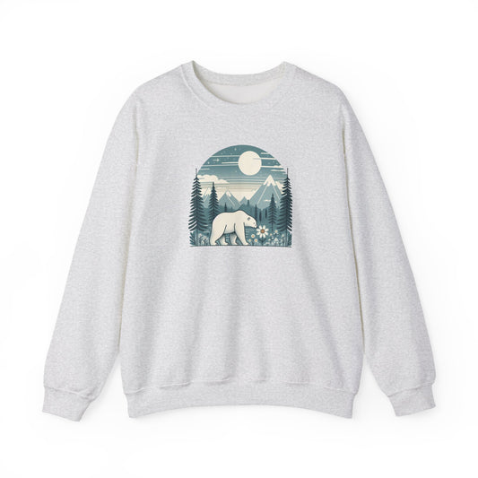 Moonlight Polar Bear | Polar Den Sweatshirt