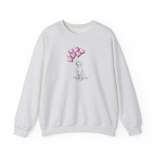 The Heartfelt Bouquet Labrador Retriever Art Sweatshirt | Storybook Den