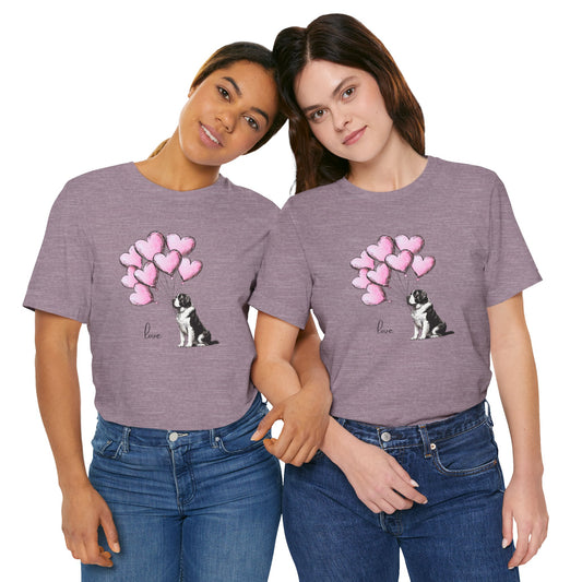 Saint Bernard Love Balloon T-Shirt