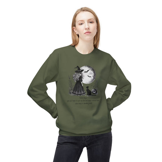 Enchanting Moon Halloween Witch Sweatshirt