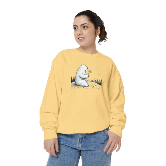 Woodland Bear Wildflower Sweatshirt