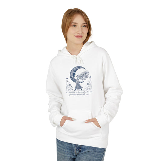 We Shouldn’t Be Fighting Battles Midweight Hoodie, Moon Goddess Design