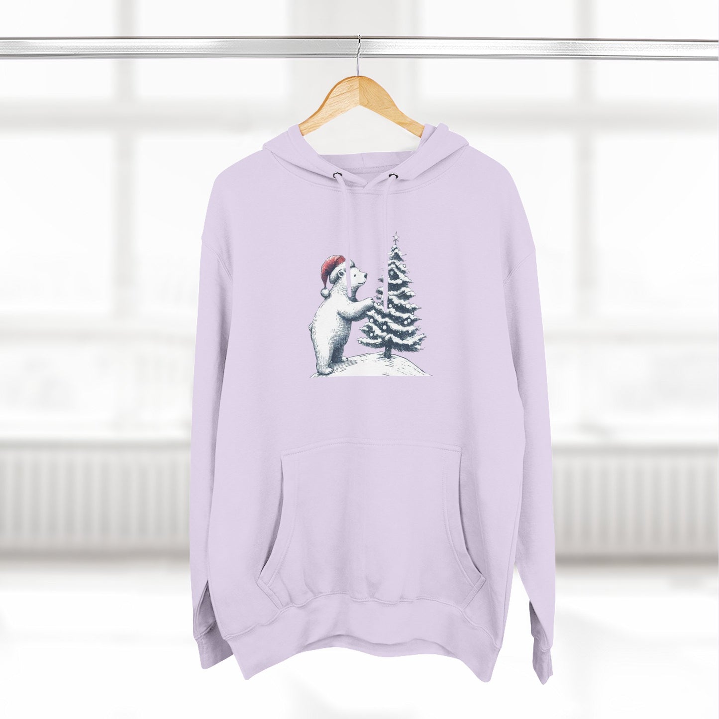 Polar Bear Christmas Tree Hoodie