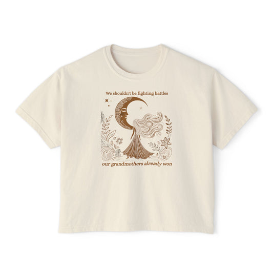 'Grandmother's Battles' Celestial Boxy Tee | Mystic Den Edition