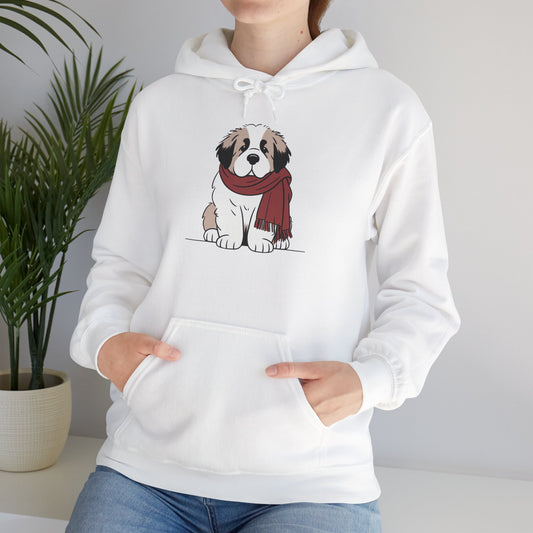 Saint Bernard Puppy Winter Hoodie