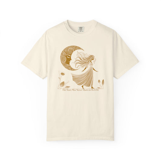 Her Story Was Never Theirs to Rewrite | Moon & Woman Graphic Tee