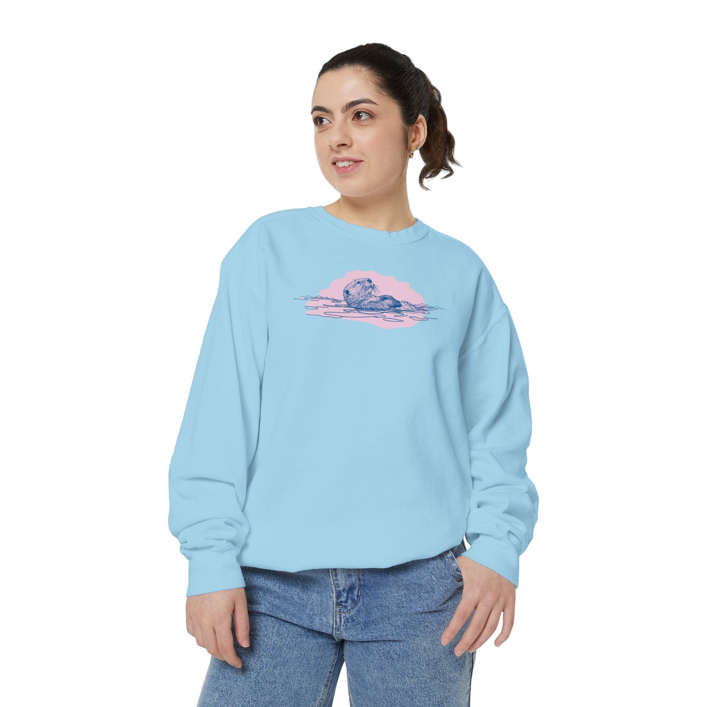 Coastal Otter Comfort Colors Sweatshirt