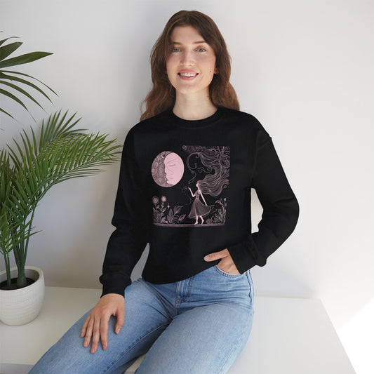 Lunar Muse Celestial Art Sweatshirt | Gallery Edition