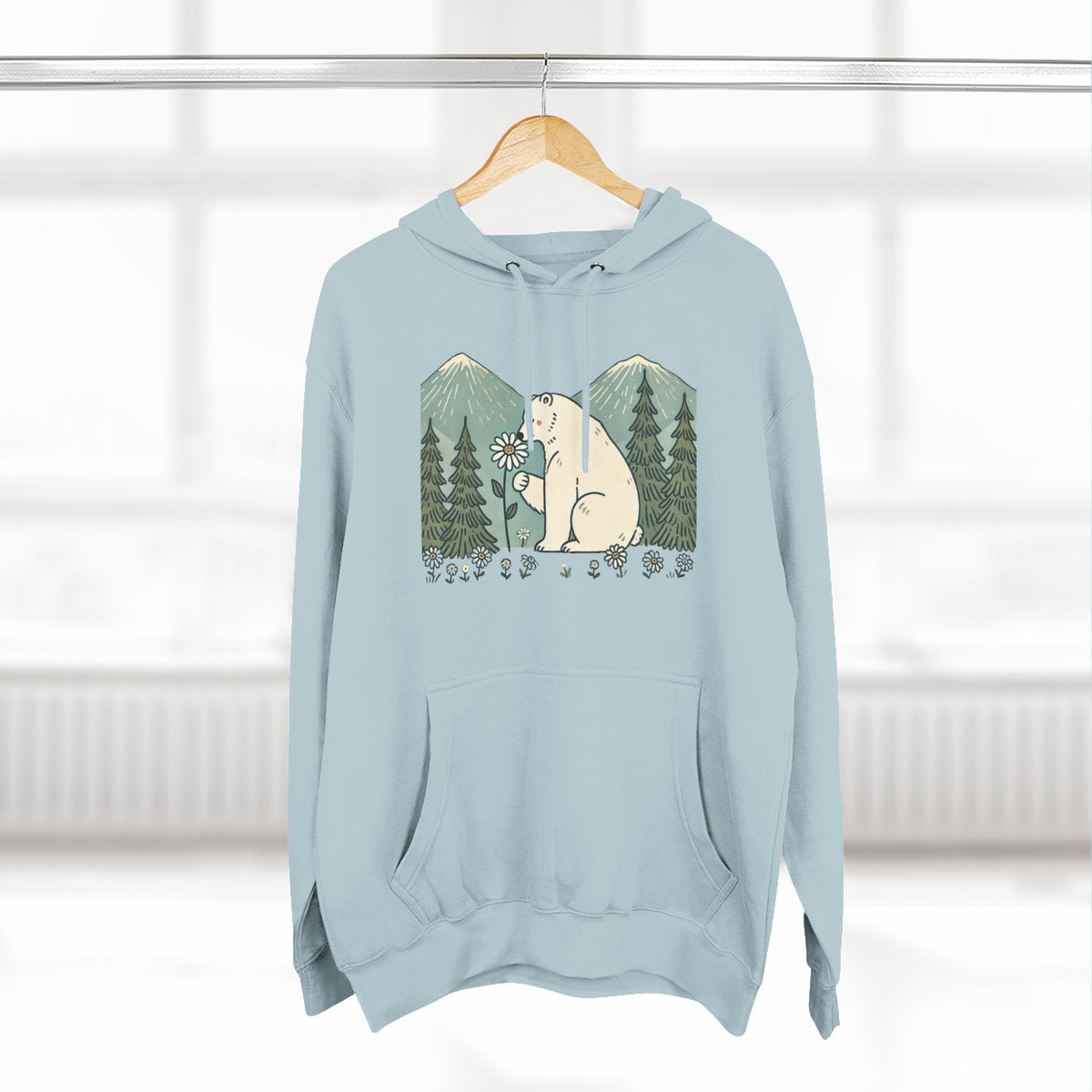 Woodland Polar Bear Hoodie