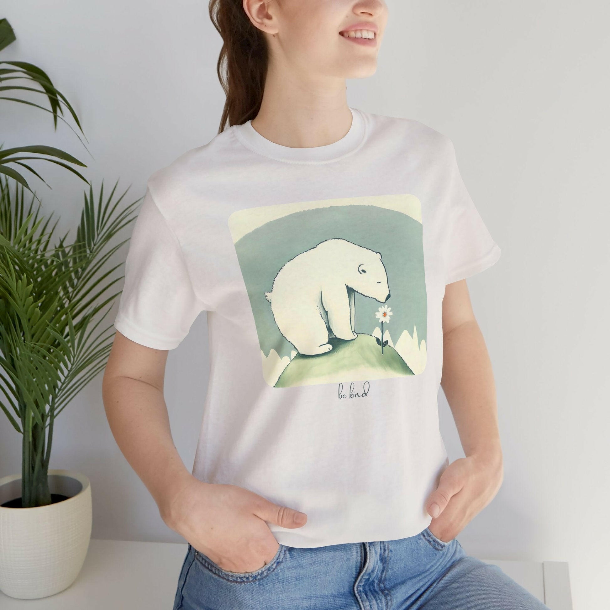 Polar Bear Daisy Tee - Stompy Paws