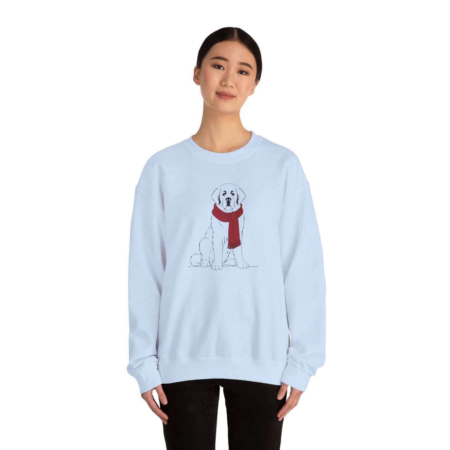 Saint Bernard Winter Scarf Sweatshirt