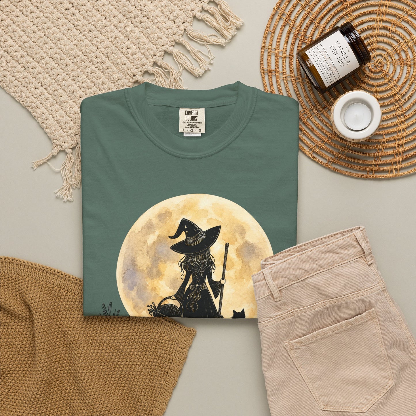 It's a Wear the Hat Kind of Day | Comfort Colors® Witch Graphic T-Shirt
