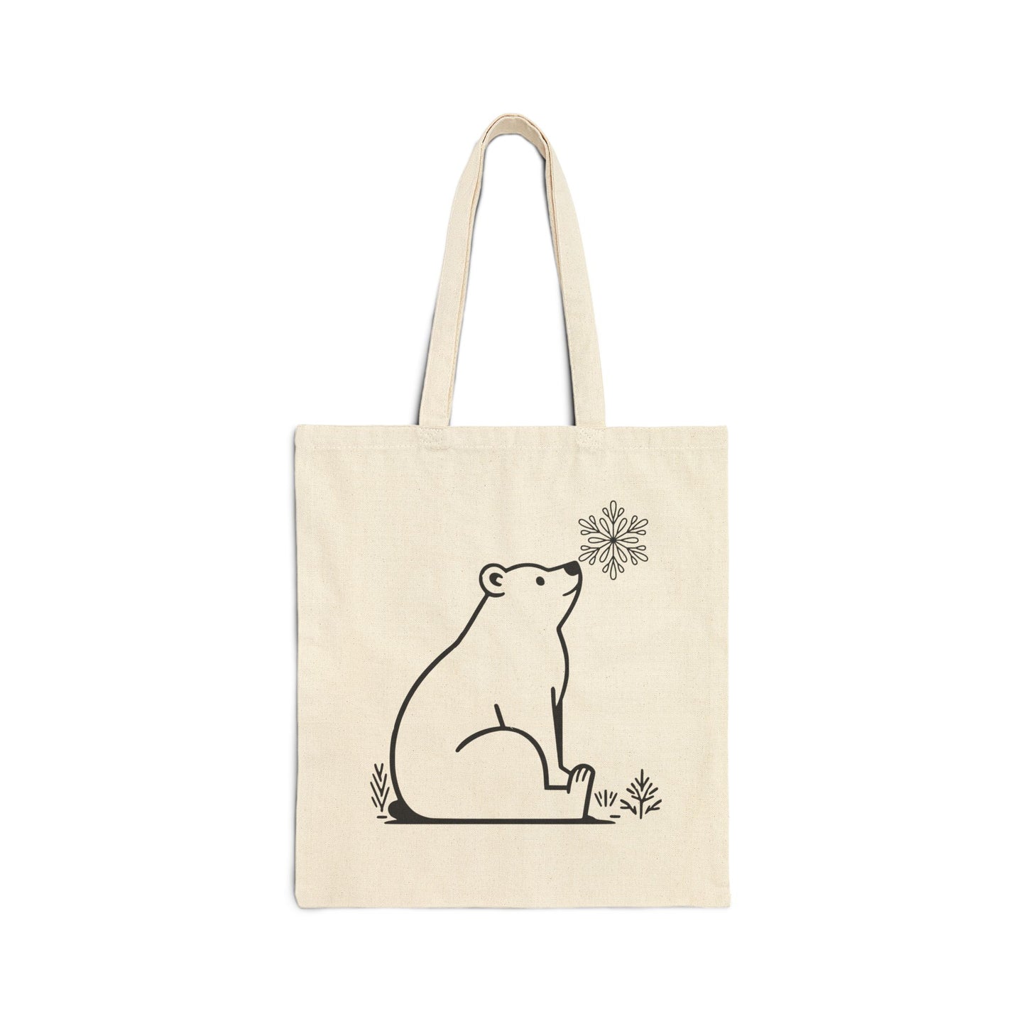Snowflake Bear Double-Sided Heritage Tote | Polar Den