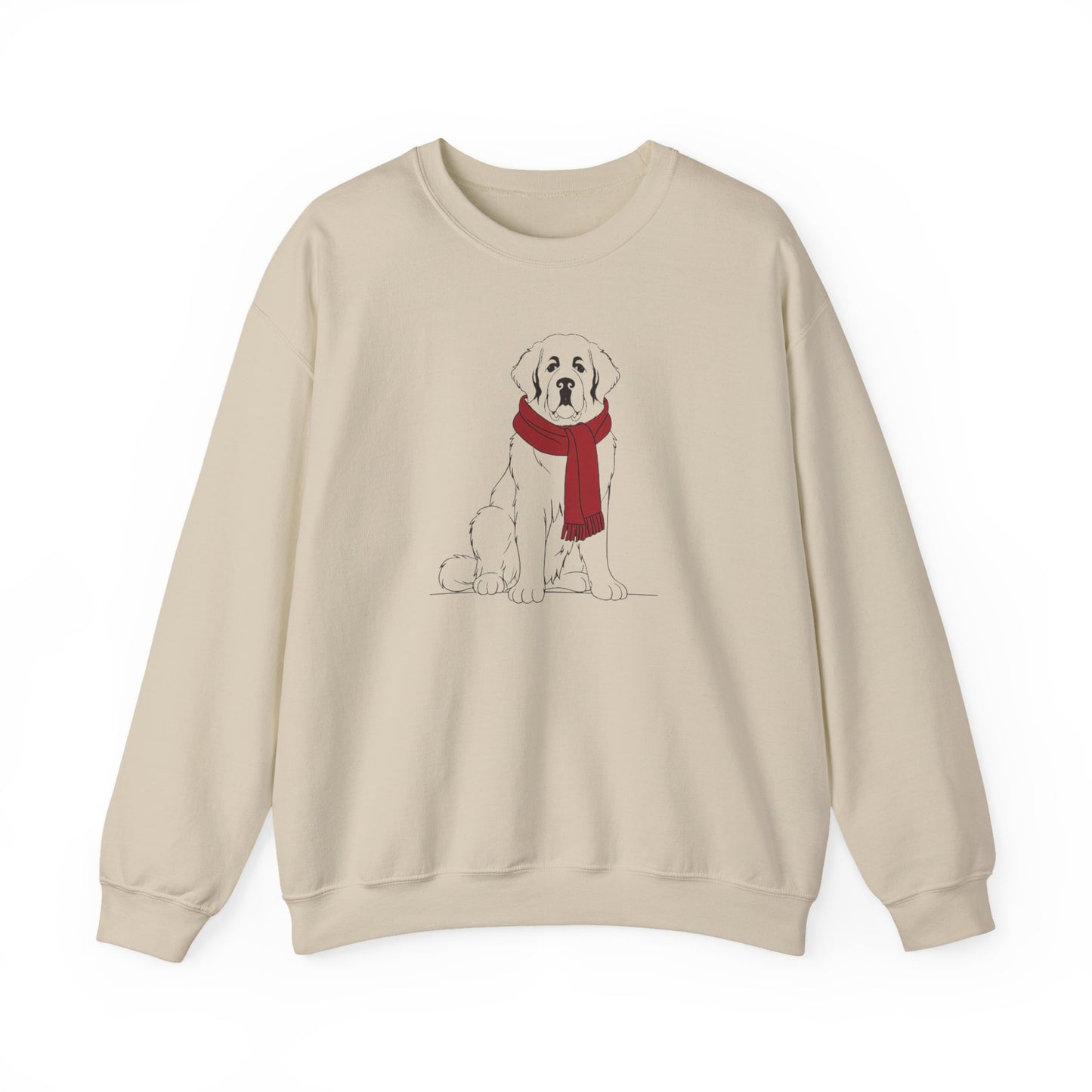 Saint Bernard Winter Scarf Sweatshirt