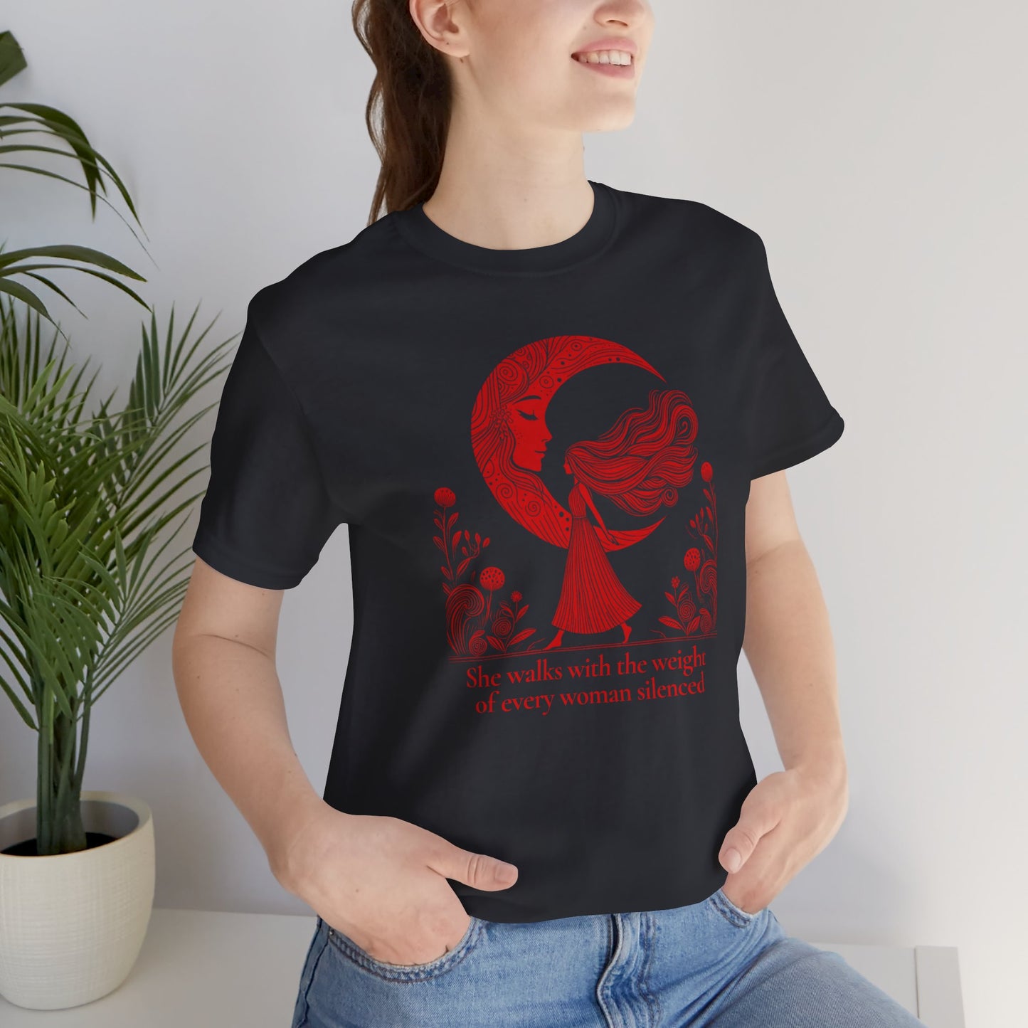 The Weight of Silence Celestial Art T-Shirt | Storybook Den