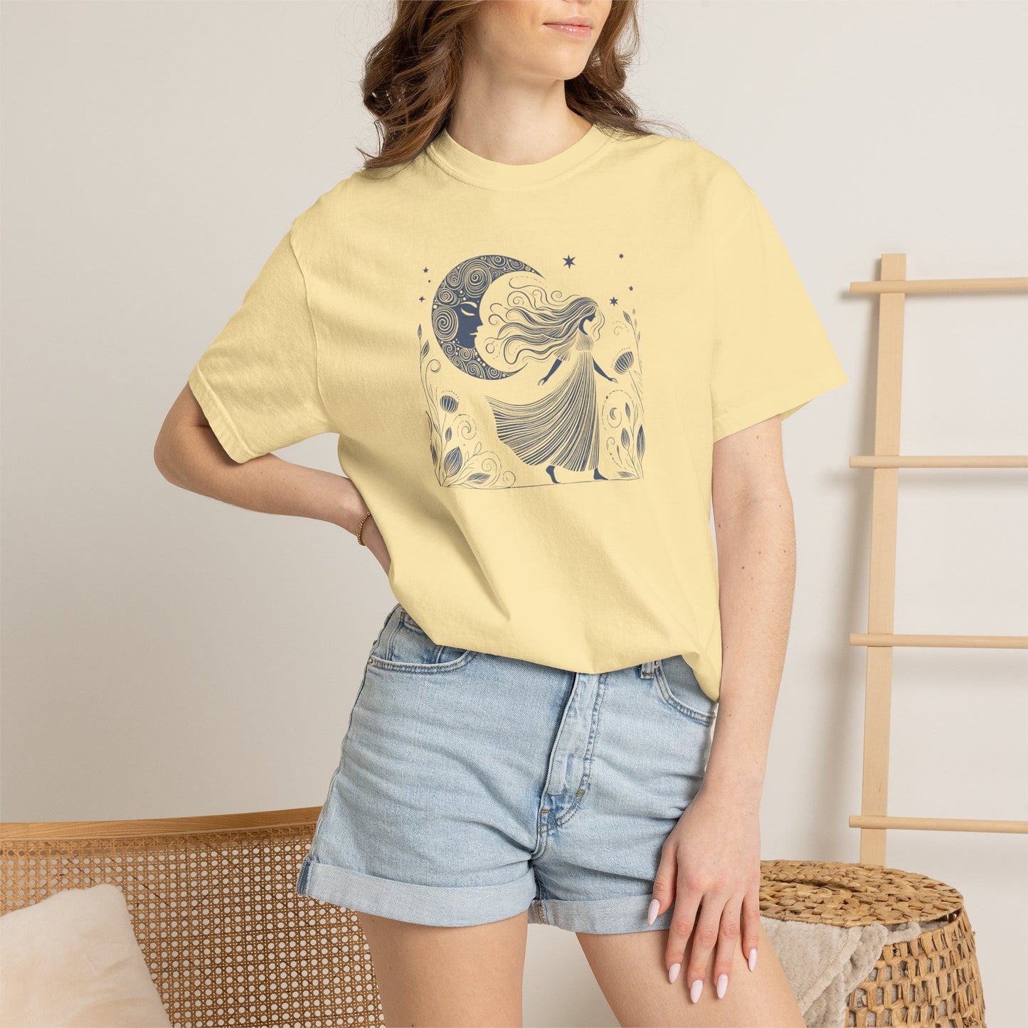 Moonlit Wildflower Woman Comfort Colors Tee