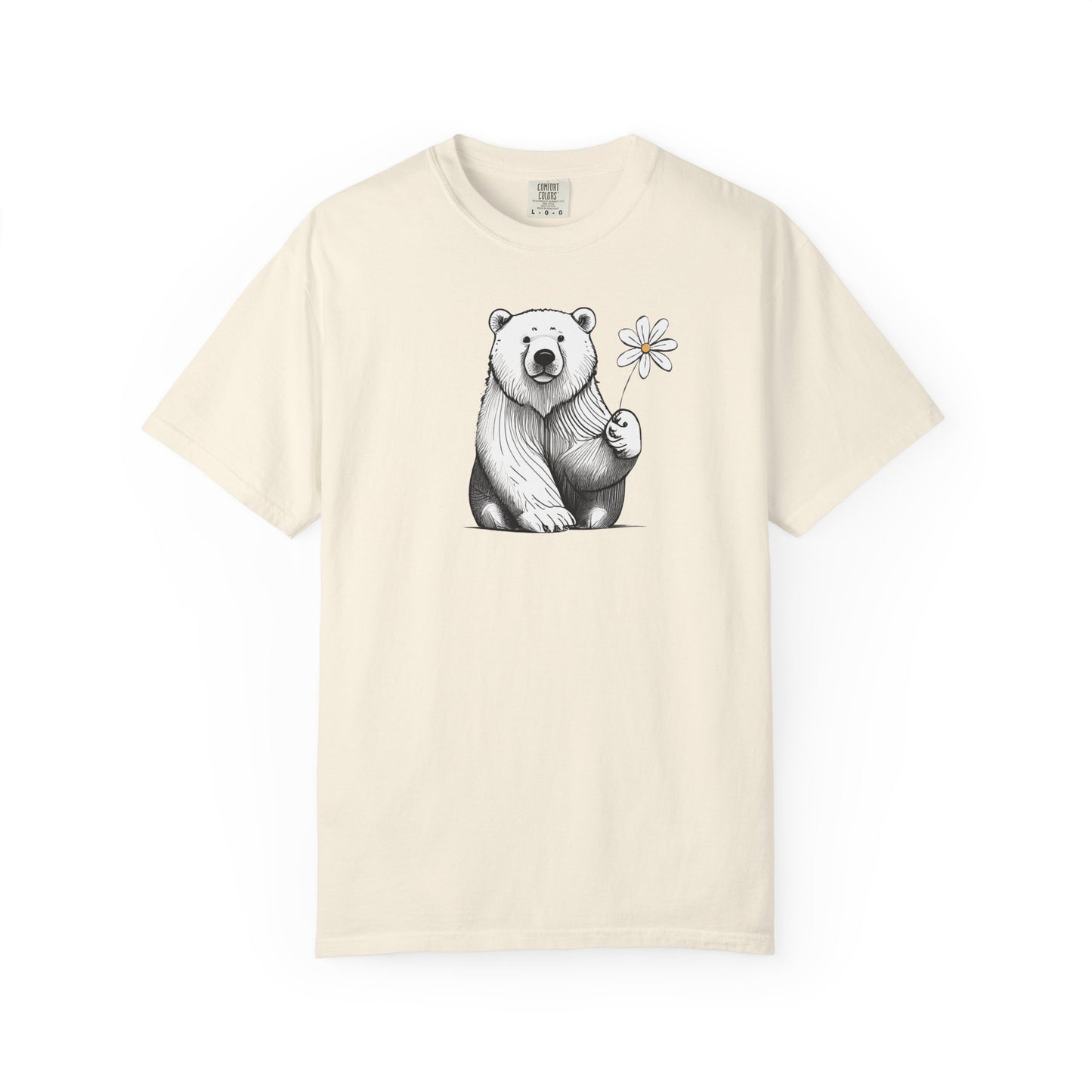 Wildflower Polar Bear Comfort Colors Tee