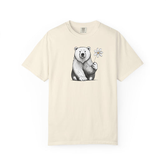 Wildflower Polar Bear Comfort Colors Tee